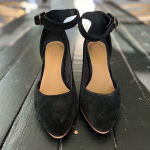 Soludos Black Suede Heels